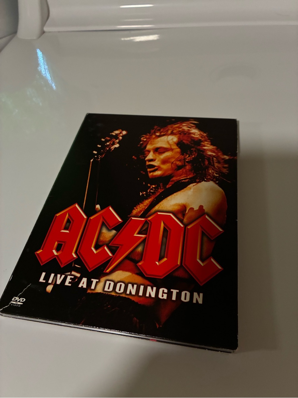 AC/DC Box Set with Red and Black Concert Artwork